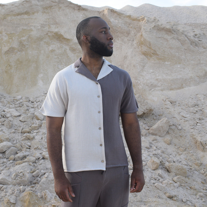 Camisa bicolor Aidentiti