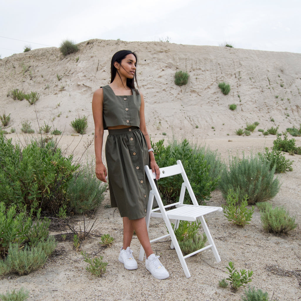 Falda midi Aidentiti